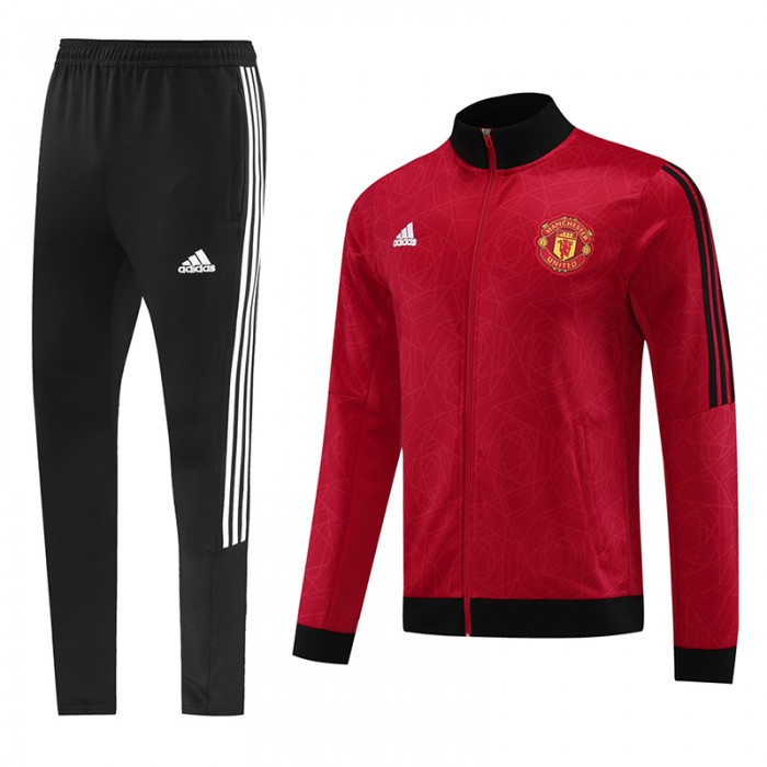 23/24 Manchester United M-U Red Edition Classic Jacket Training Suit (Top+Pant)-7222518
