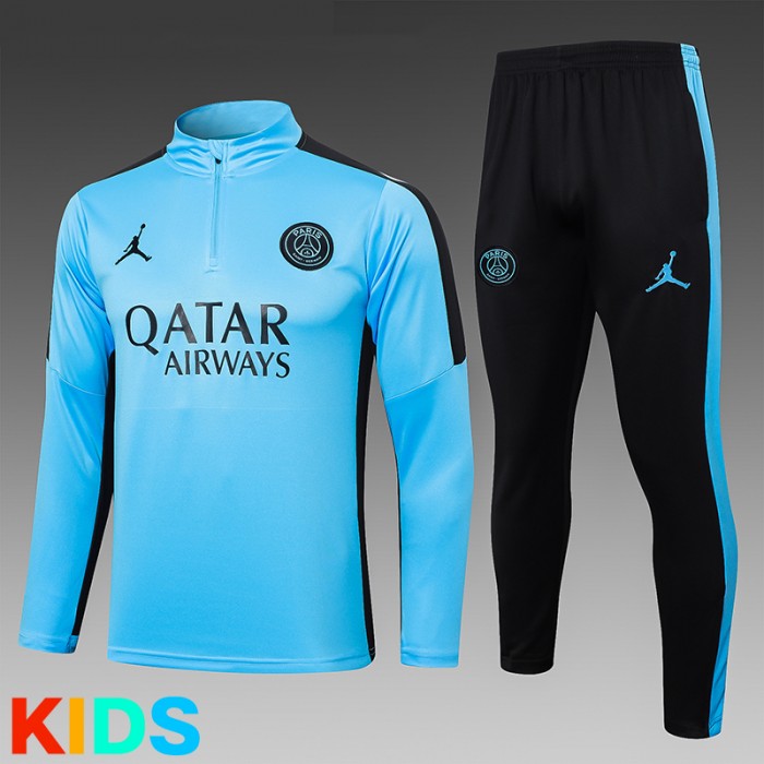 23/24 Kids Paris Saint-Germain PSG Blue Kids Edition Classic Jacket Training Suit (Top+Pant)-683780