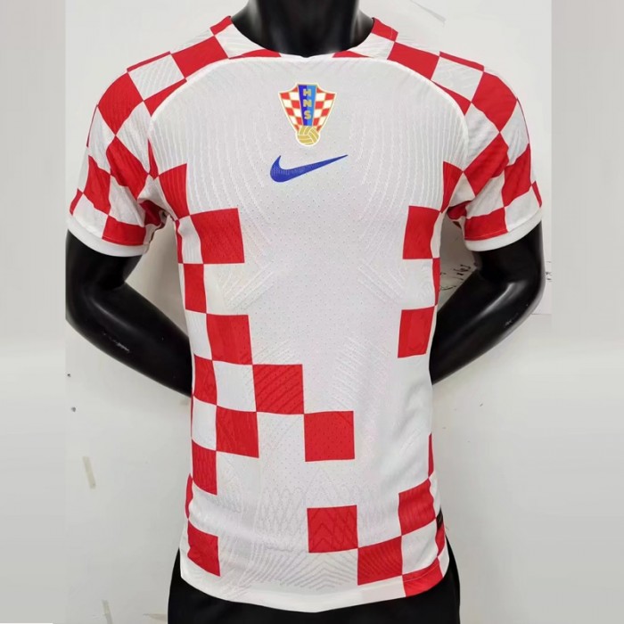 2022 Croatia Home White Red Jersey Kit short sleeve (Player Version)-3268229
