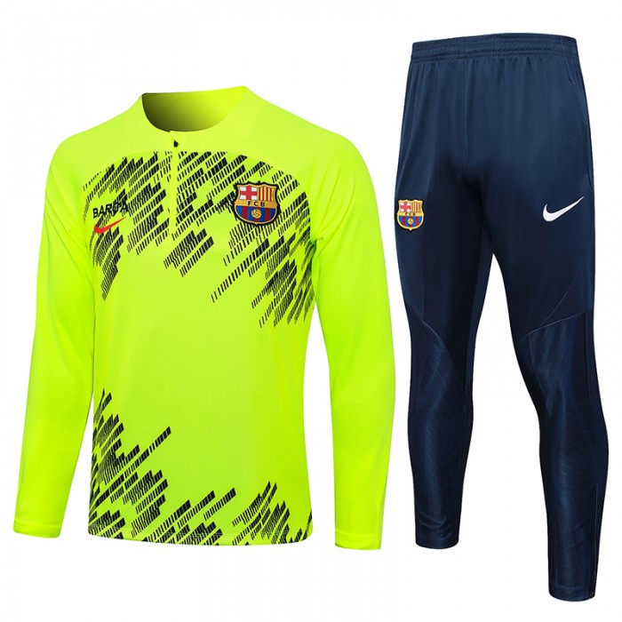 23/24 Barcelona Green Edition Classic Jacket Training Suit (Top+Pant)-2355888