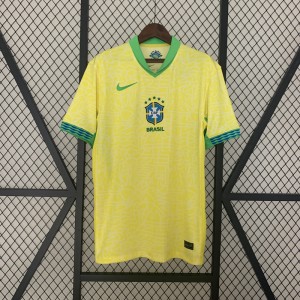 2024 Brazil Home Yellow Jersey Kit short sleeve-2588856