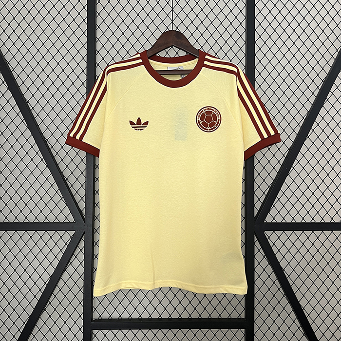 Retro Colombia Special Edition Yellow Jersey Kit short sleeve-7501143