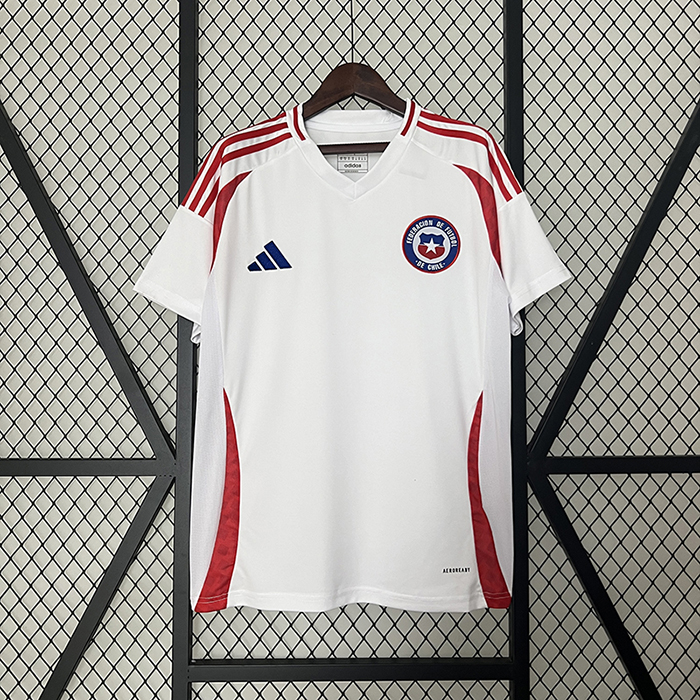 2024 Chile Away White Jersey Kit short sleeve-1313663