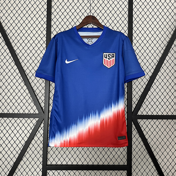 2024 USA Away Blue Red Jersey Kit short sleeve-7918293