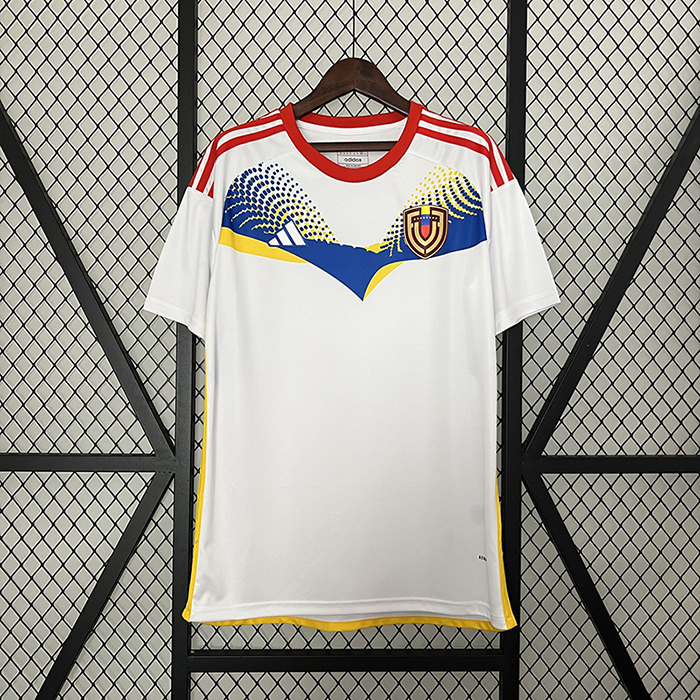 2024 Venezuela Away White Jersey Kit short sleeve-1024824