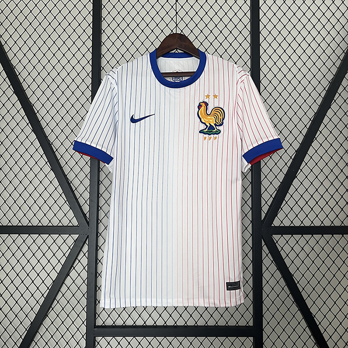 2024 France Away White Jersey Kit short sleeve-3637766