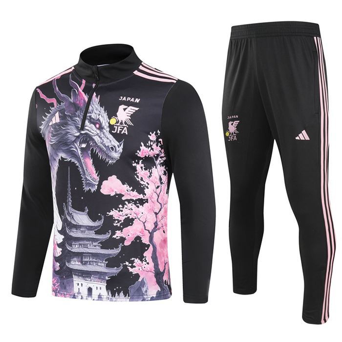 2024 Japan Black Pink Edition Classic Jacket Training Suit (Top+Pant)-8669907