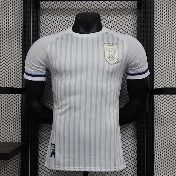 2024 Uruguay Away White Jersey Kit short sleeve (Player Version)-7405473