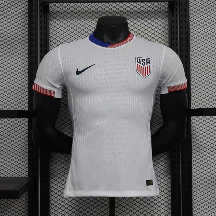 2024 USA Home White Jersey Kit short sleeve (Player Version)-660067
