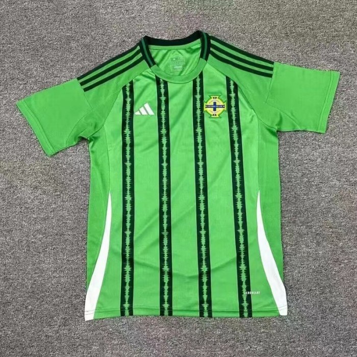2024 Northern Ireland Home Green Black Jersey Kit short sleeve-3363460