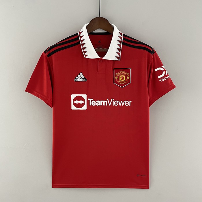 STOCK CLEARANCE 22/23 Manchester United M-U Home Red Jersey Kit short sleeve-9315472