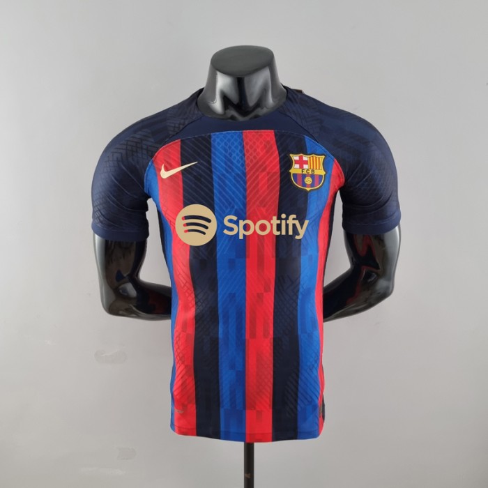 STOCK CLEARANCE 22/23 Barcelona Home Red Blue Jersey Kit short sleeve-796456