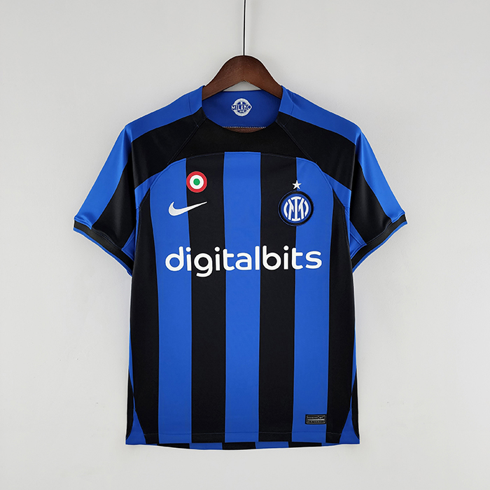 STOCK CLEARANCE 22/23 Inter Milan Home Black Blue Jersey Kit short sleeve-4836991