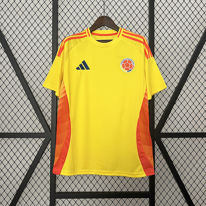 2024 Colombia Home Yellow Jersey Kit short sleeve-3983914