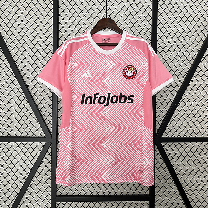 2024 Porcinos FC Home Pink White Jersey Kit short sleeve-177667
