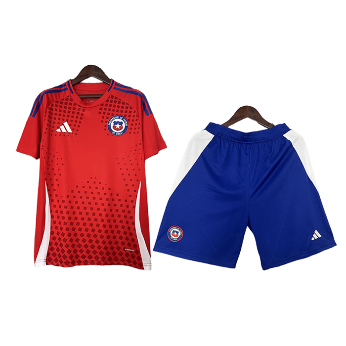 2024 Chile Home Red Jersey Kit short Sleeve (Shirt + Short)-5473078
