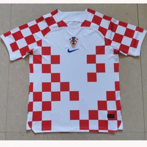 STOCK CLEARANCE 2022 Croatia Home Red White Jersey Kit short sleeve-7185874