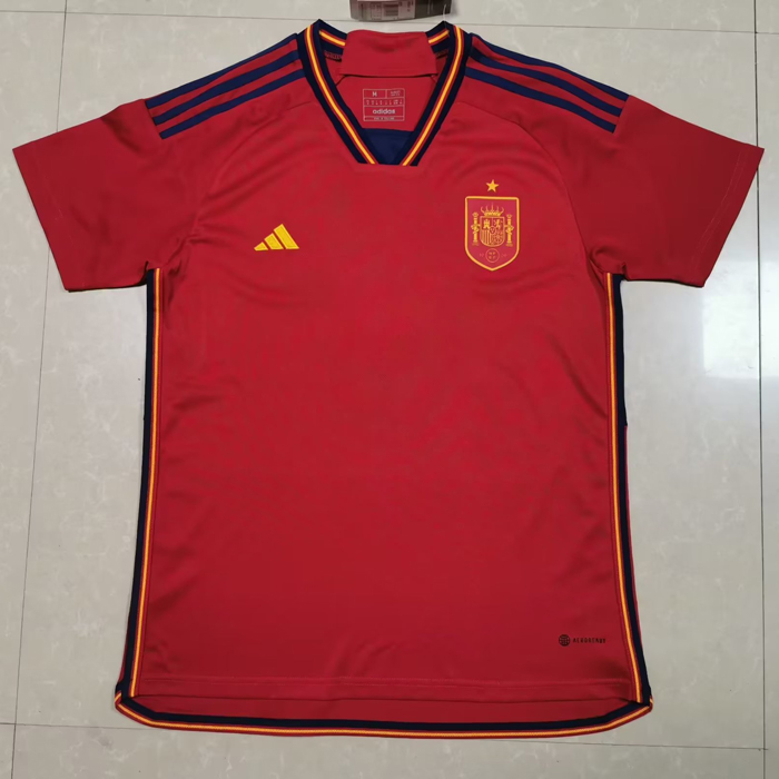 STOCK CLEARANCE 2022 Spain Home Red Jersey Kit short sleeve-1462631