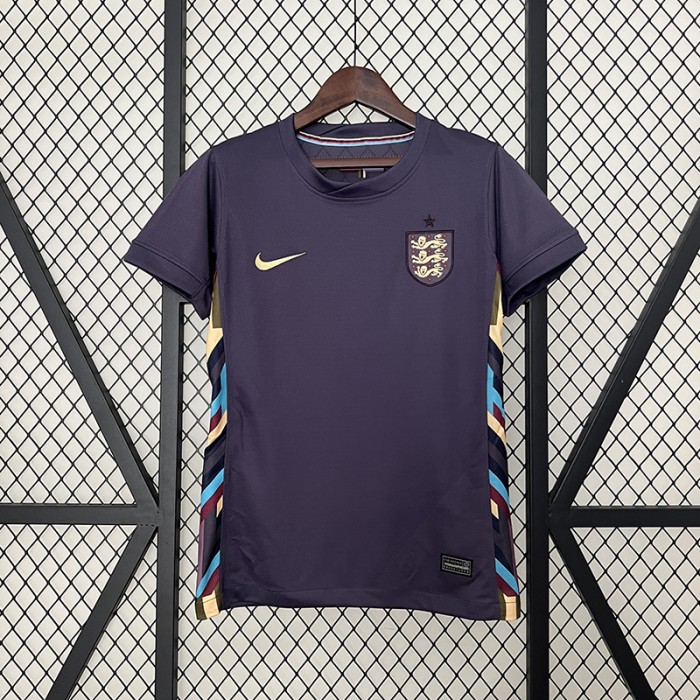 2024 England Away Brown Women Jersey Kit short sleeve-8381235