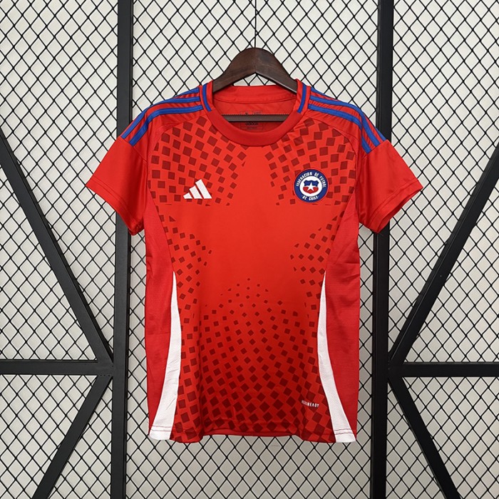 2024 Chile Home Red Jersey Kit short sleeve-7490864