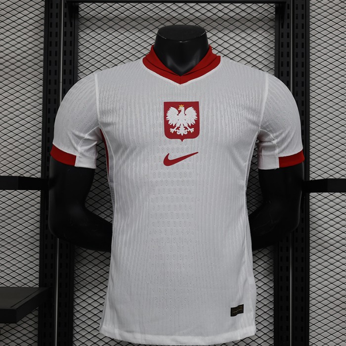 2024 Poland Home White Red Jersey Kit short sleeve (Player Version)-7645985