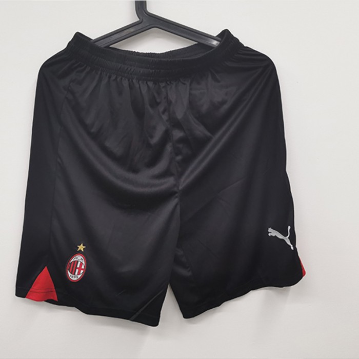 STOCK CLEARANCE 22/23 AC Milan Home Shorts Black Shorts Jersey-646996