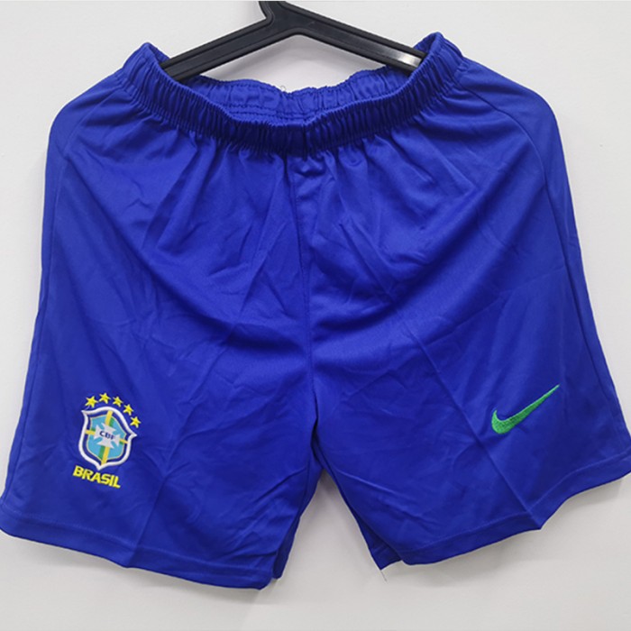 STOCK CLEARANCE 2022 Brazil Home Shorts Blue Shorts Jersey-9315202