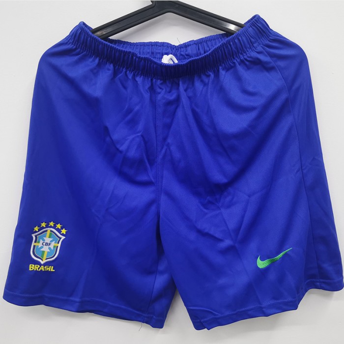 STOCK CLEARANCE 2022 Brazil Home Shorts Blue Shorts Jersey-5483033
