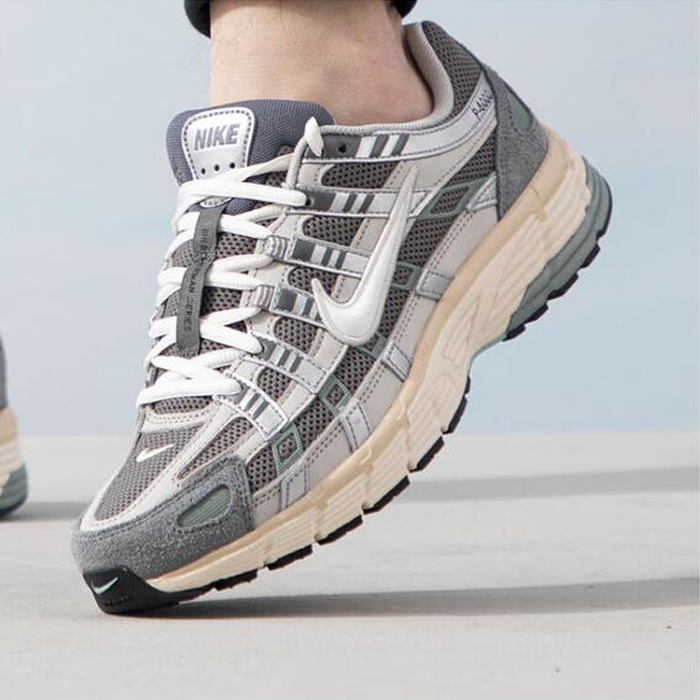 Wmns P-6000 Running Shoes-Gray/White-7166279